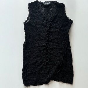 VINTAGE Black Lace 90s Y2K Laundry by Shelli Segal Mini Dress in 2